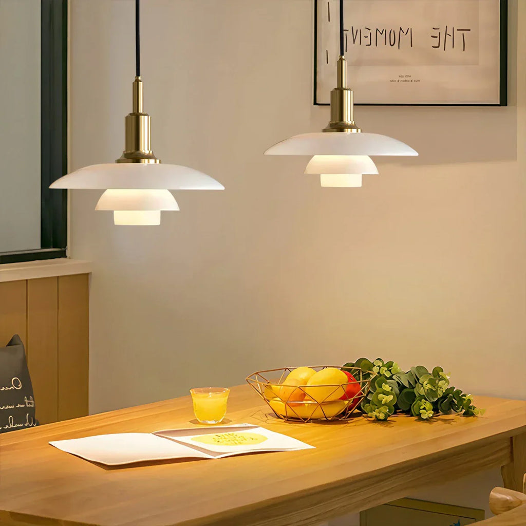 Danish Designer Glass Pendant Lamp for Kitchen - Orntli