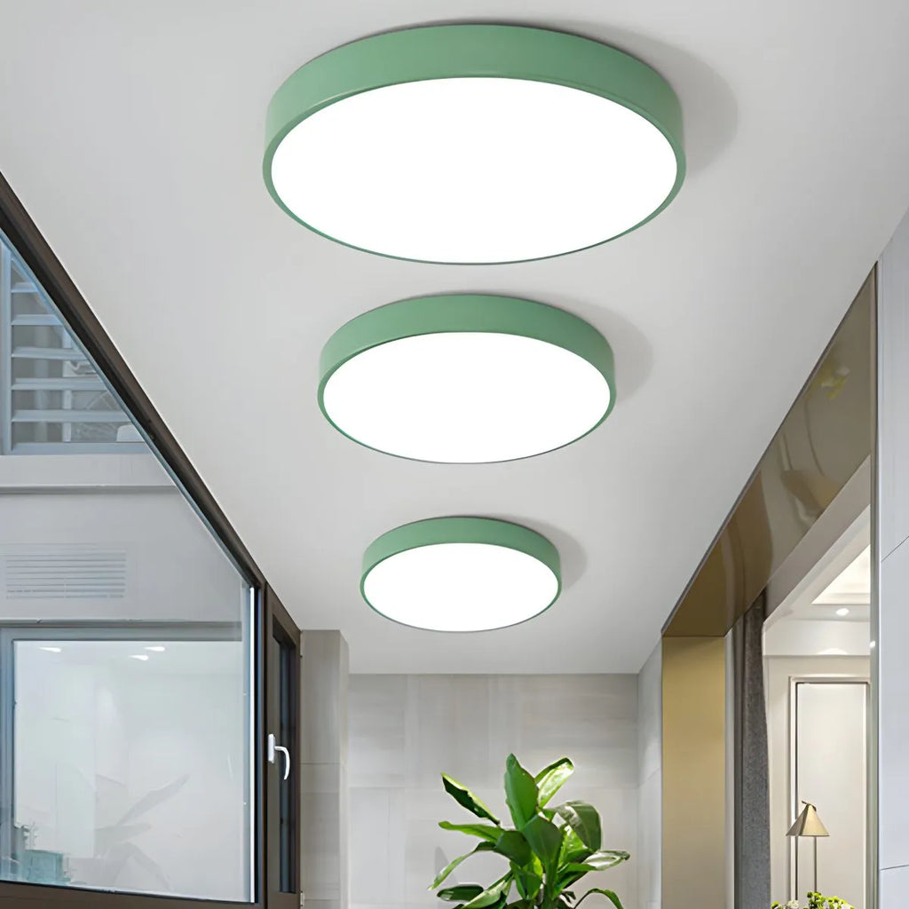 LED minimalistisk cirkulært macaron loftlys - Orntli