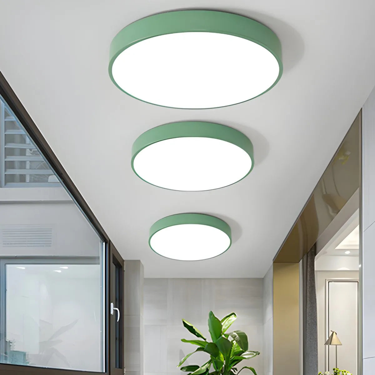LED minimalistisk cirkulært macaron loftlys - Orntli