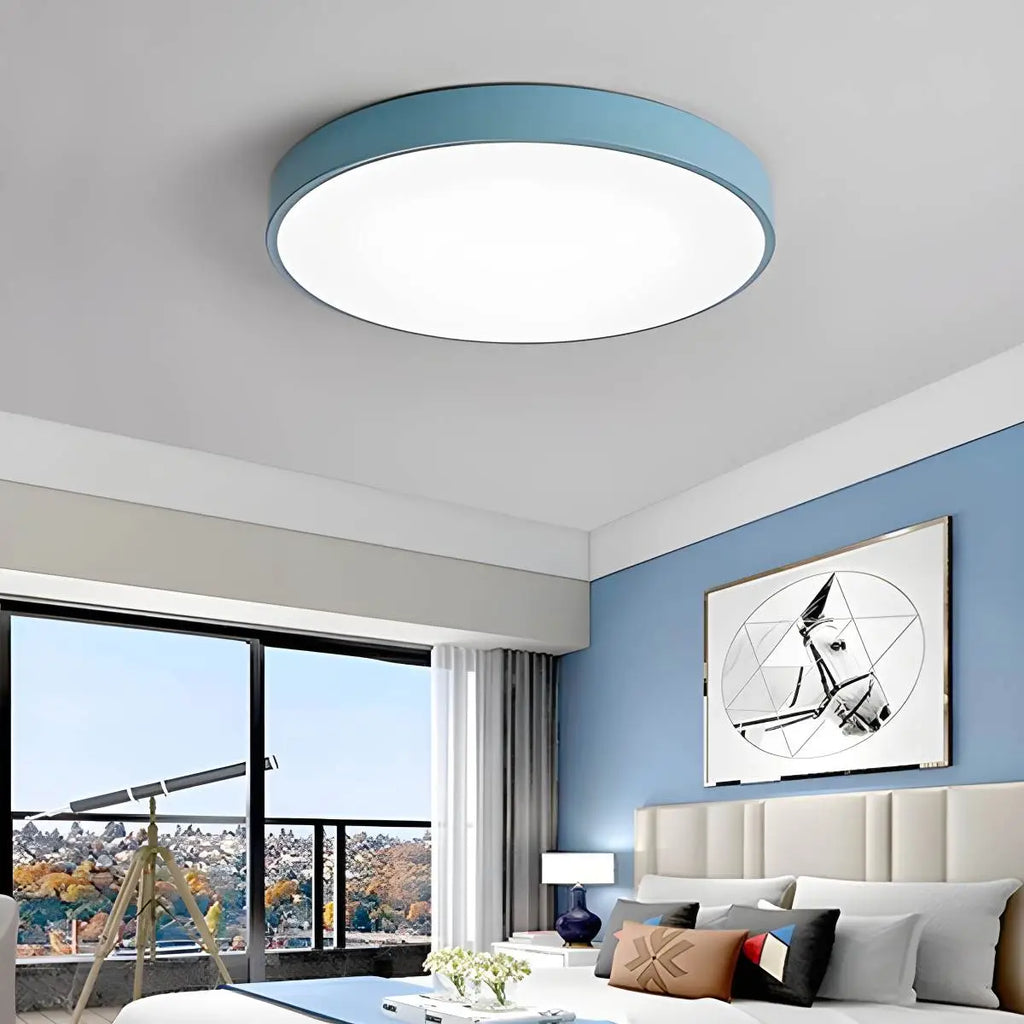 LED minimalistisk cirkulært macaron loftlys - Orntli