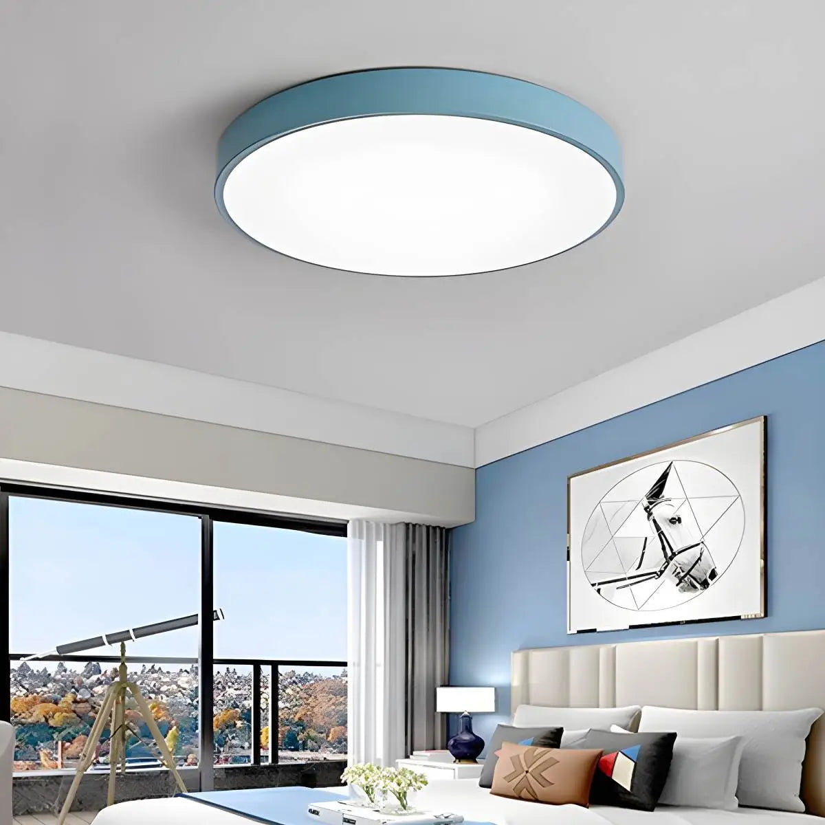 LED minimalistisk cirkulært macaron loftlys - Orntli