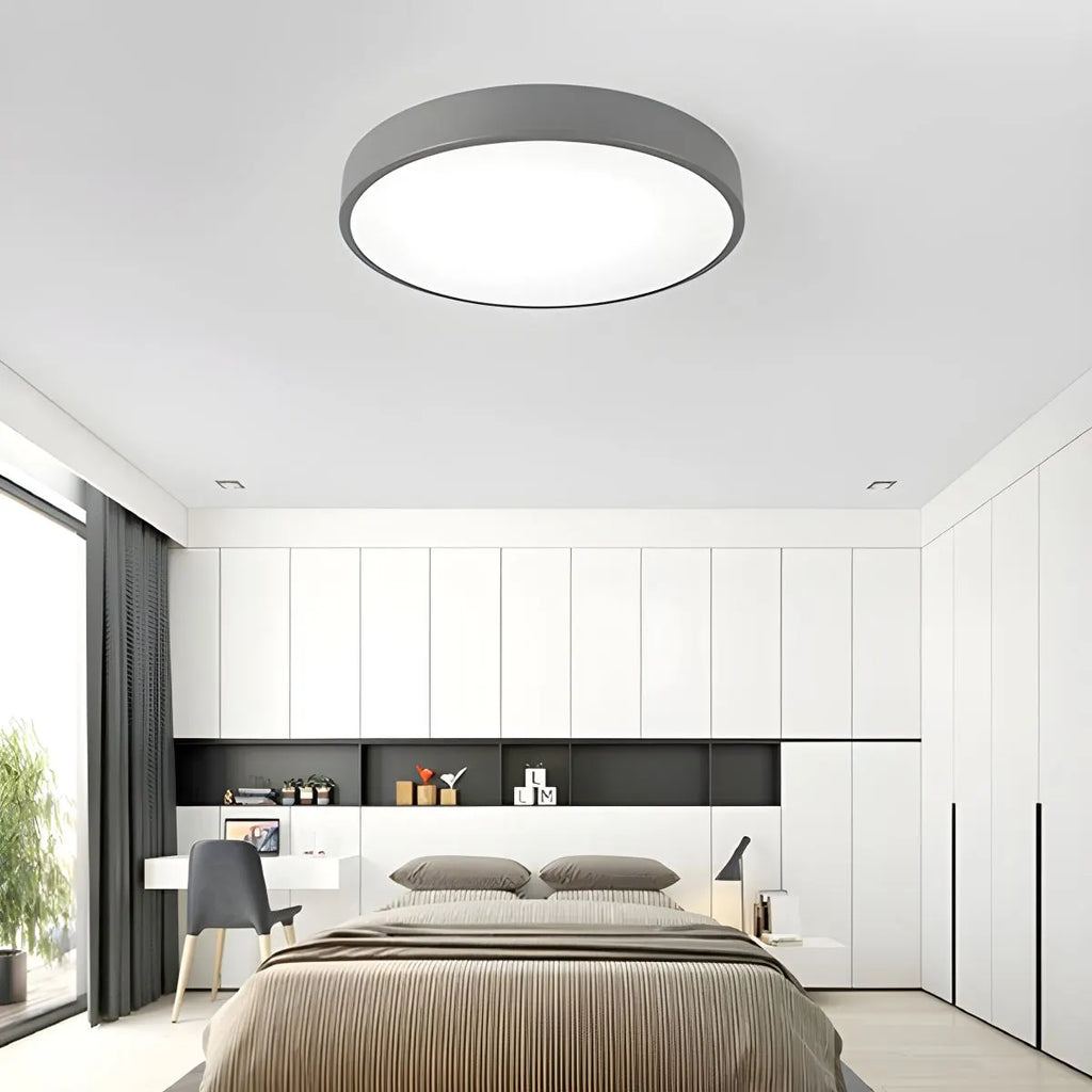 LED minimalistisk cirkulært macaron loftlys - Orntli