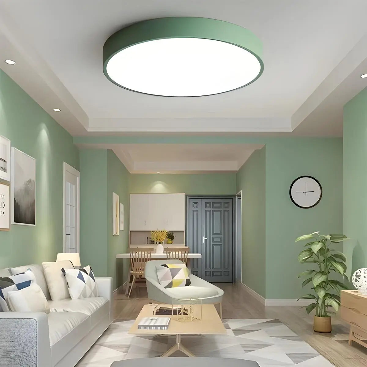 LED minimalistisk cirkulært macaron loftlys - Orntli