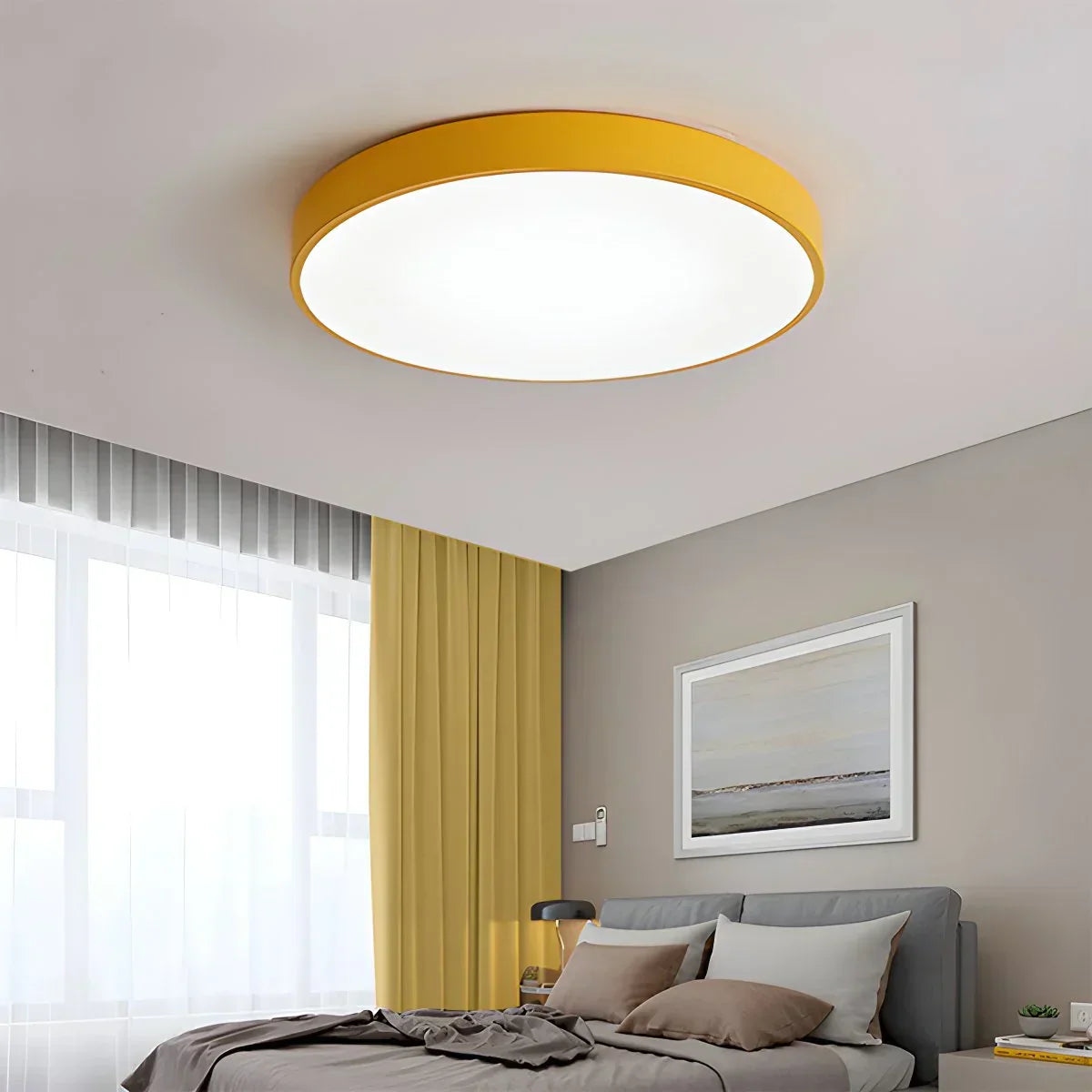 LED minimalistisk cirkulært macaron loftlys - Orntli