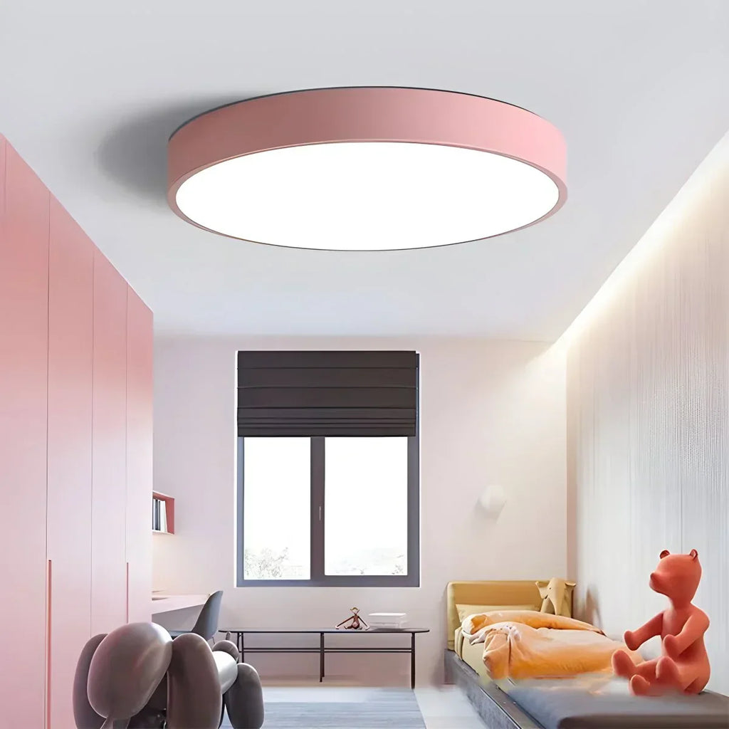 LED minimalistisk cirkulært macaron loftlys - Orntli