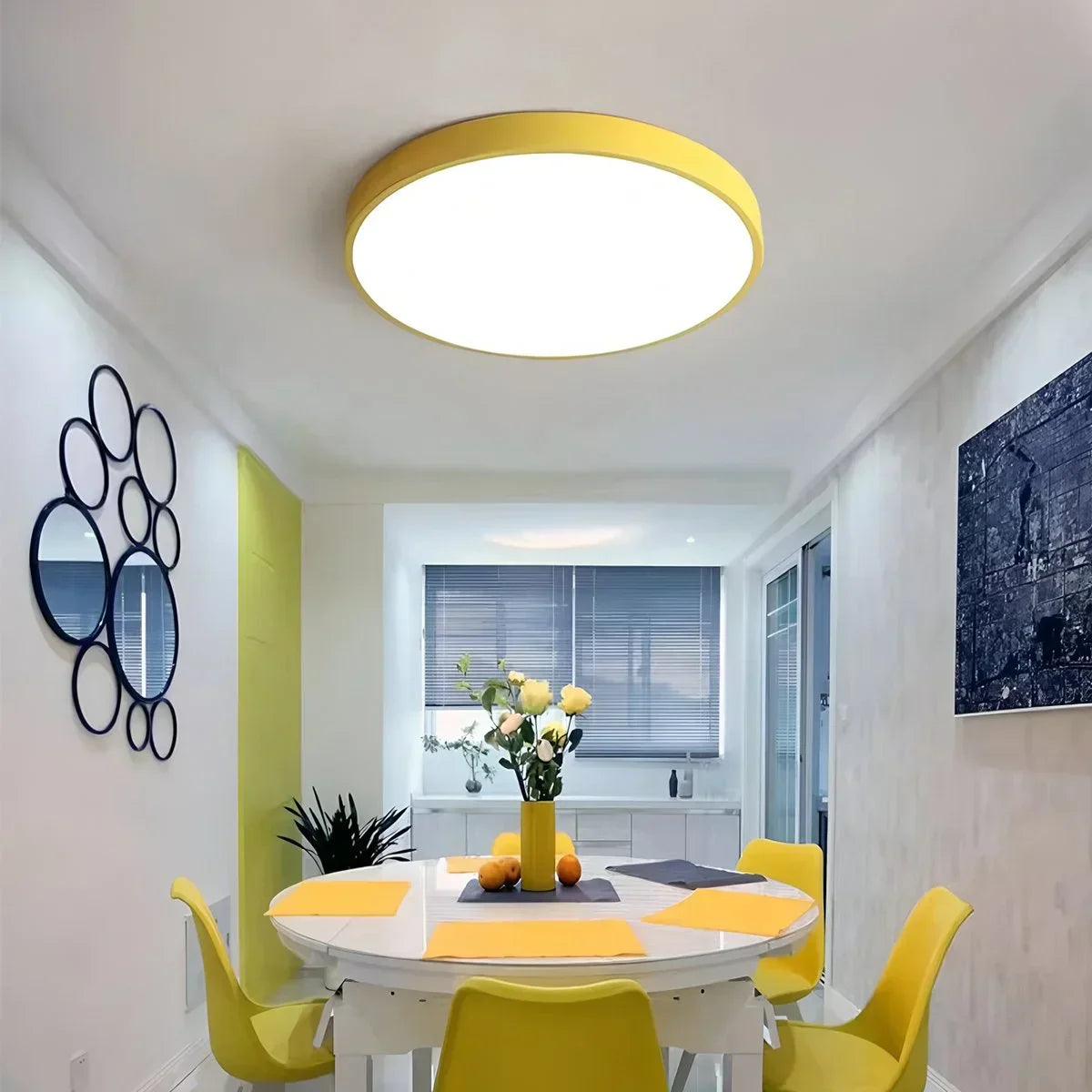 LED minimalistisk cirkulært macaron loftlys - Orntli