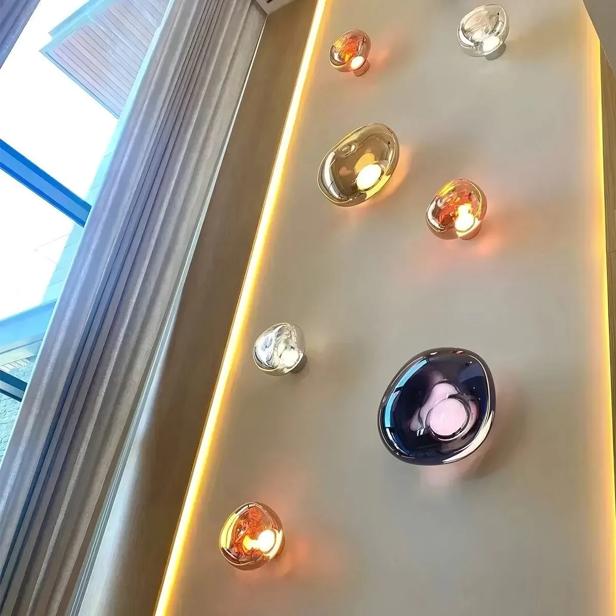 Lava-Wandlampe für Schlafzimmer und Wohnzimmer - Orntli