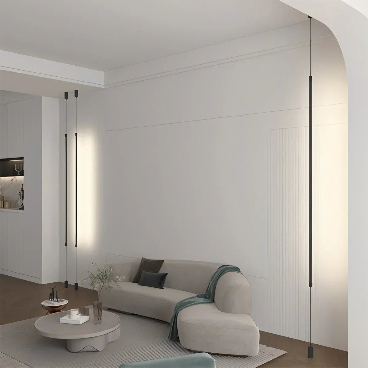 Moderne Langlinien-Deckenfluterlampe – Orntli