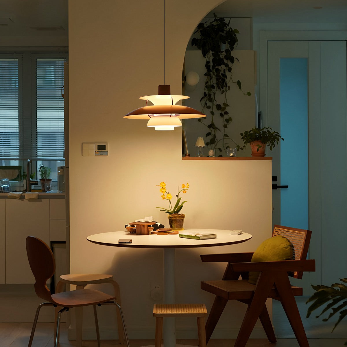 Moderne nordisk stil multi-lags hængelampe - Orntli