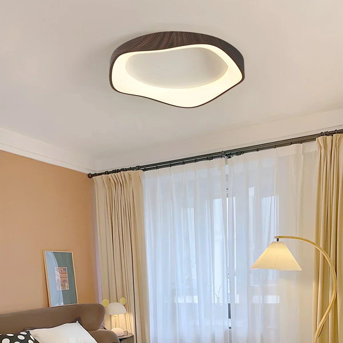 Nordische Acryl-Deckenleuchte in Kreisform für Schlafzimmer - Orntli