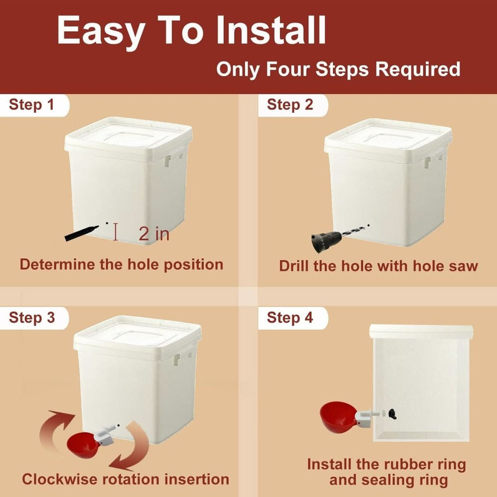 AviGuard Automatic Chicken Waterer For Healthy Flocks Keeps Backyard Water Fresh