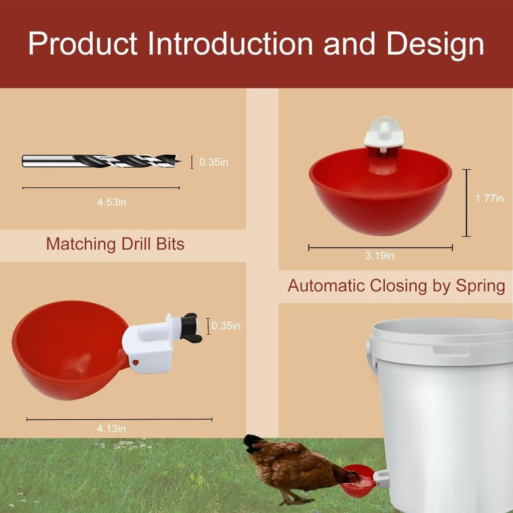 AviGuard Automatic Chicken Waterer For Healthy Flocks Keeps Backyard Water Fresh