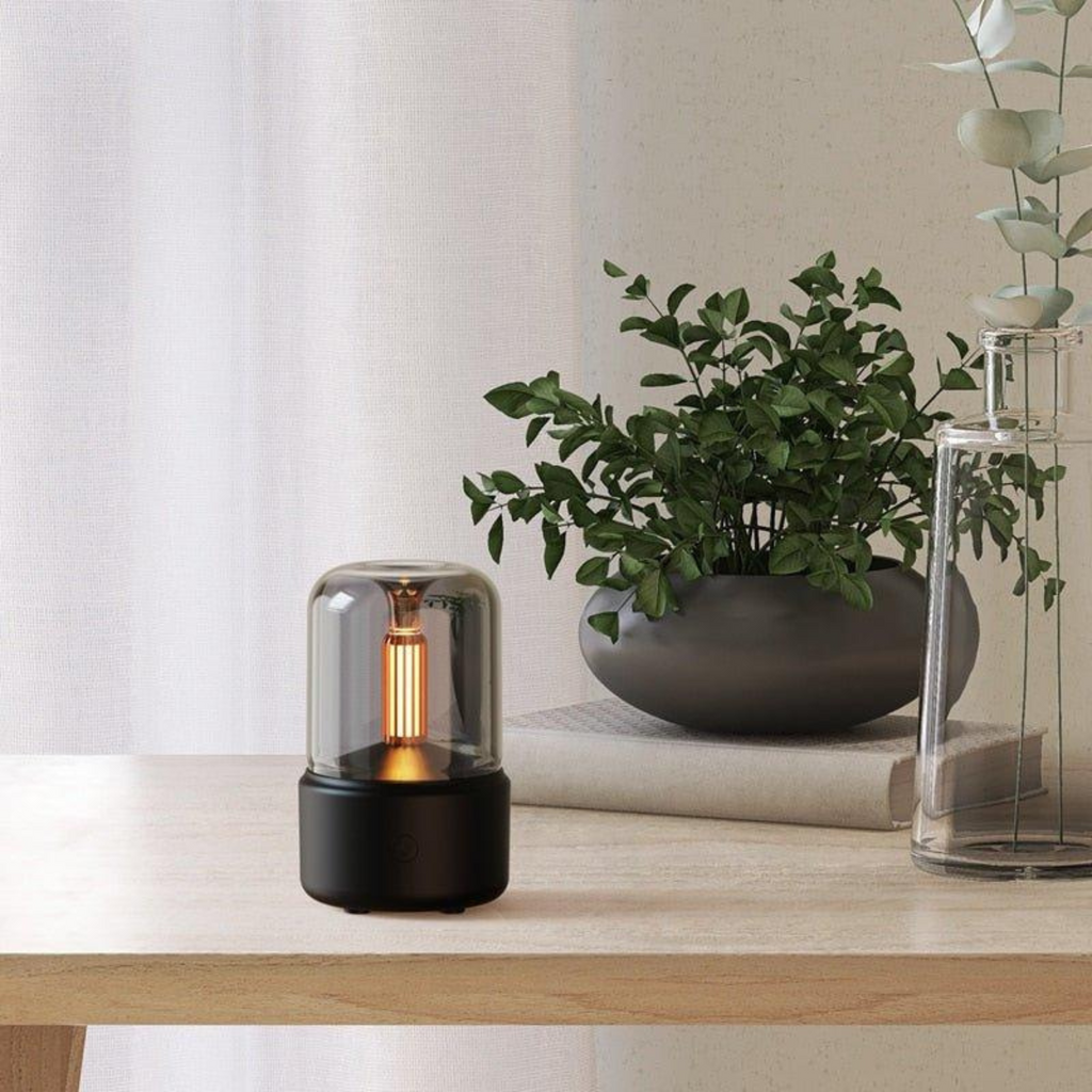 Aroma diffúzor lámpa | Lánghatás ködfunkcióval