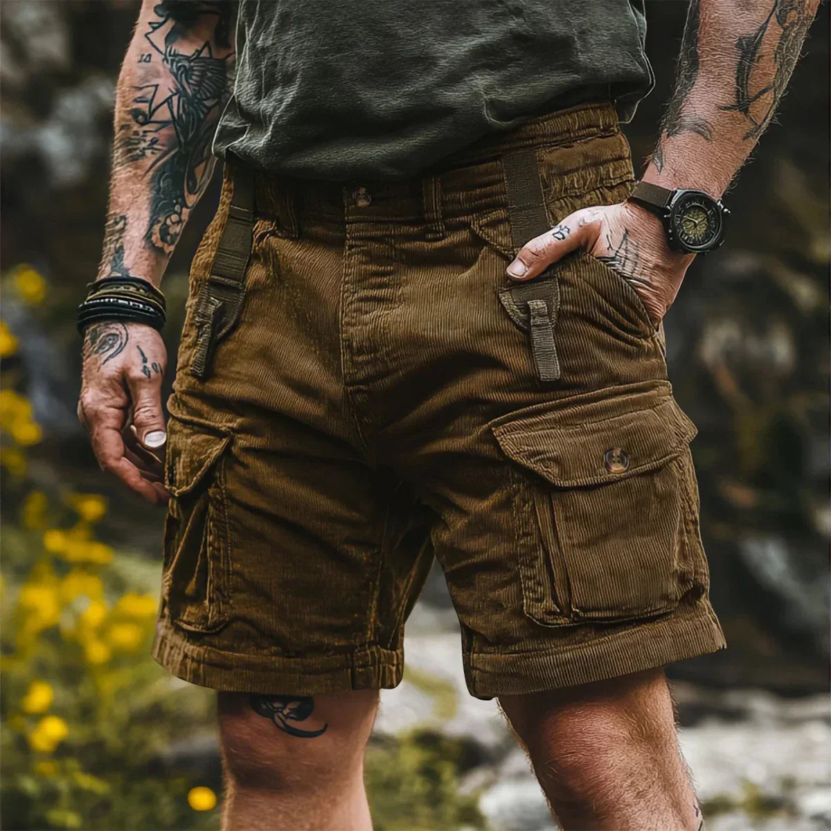 CLASSICFLOW bermudské šortky pro muže s retro šarmem