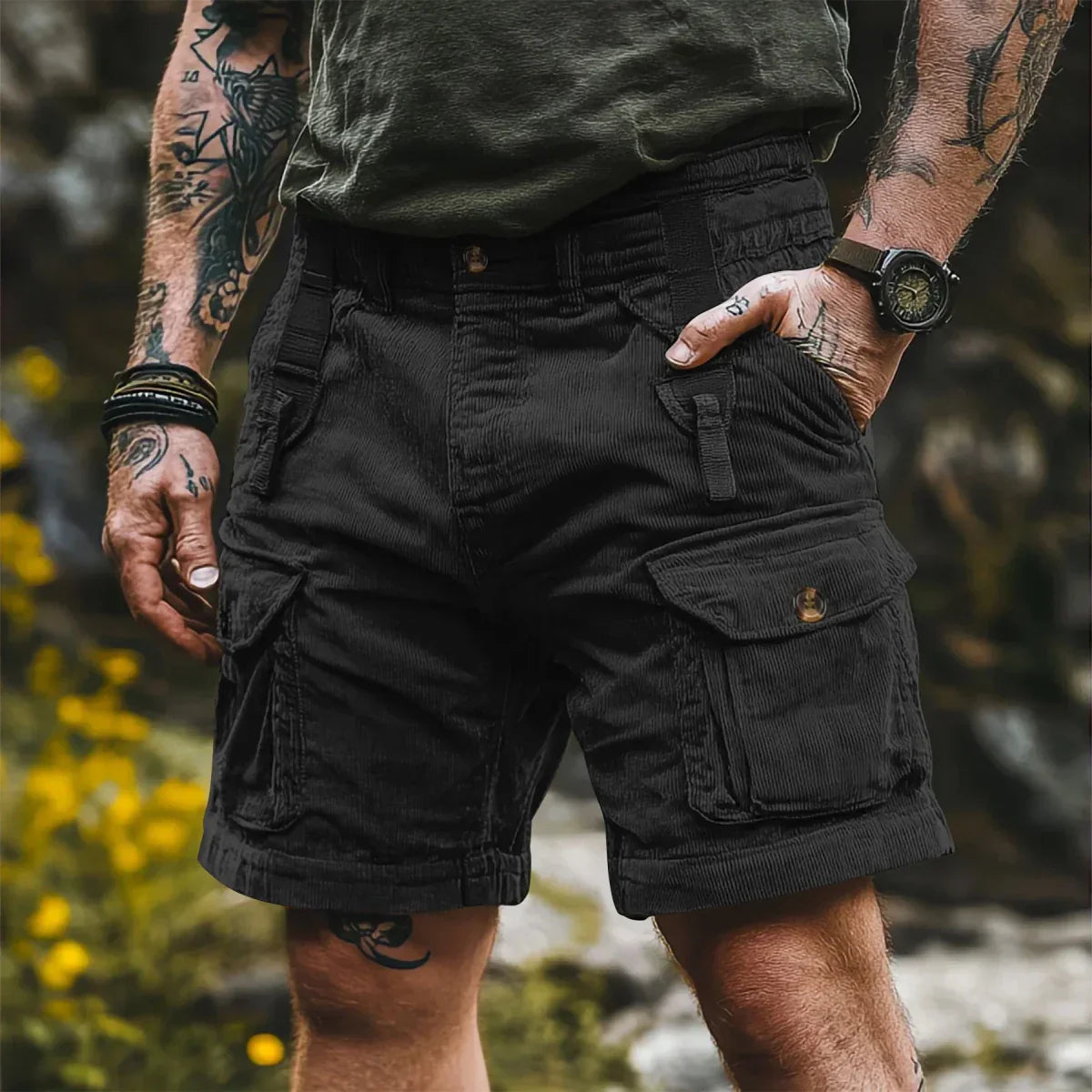 CLASSICFLOW bermudské šortky pro muže s retro šarmem