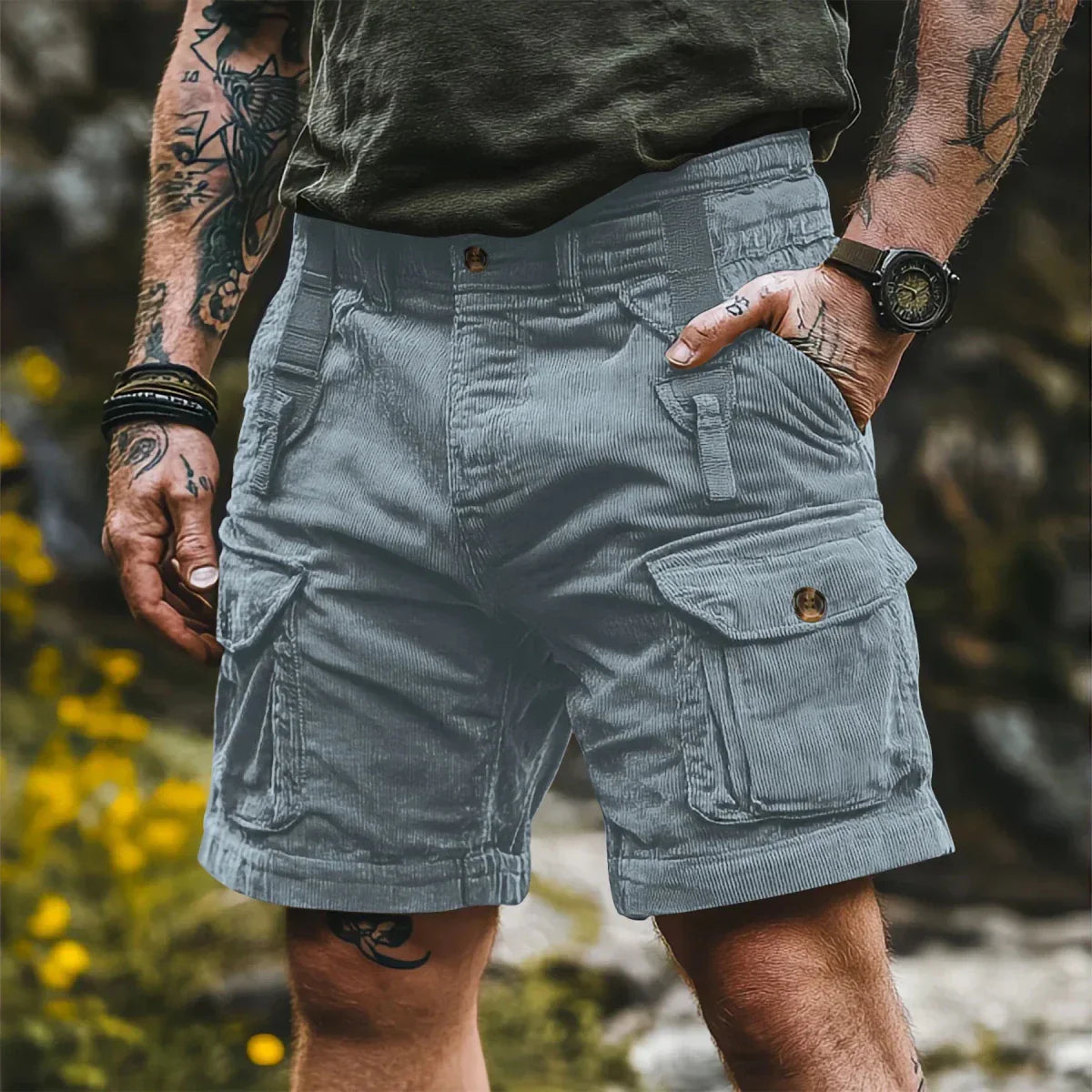 CLASSICFLOW bermudské šortky pro muže s retro šarmem