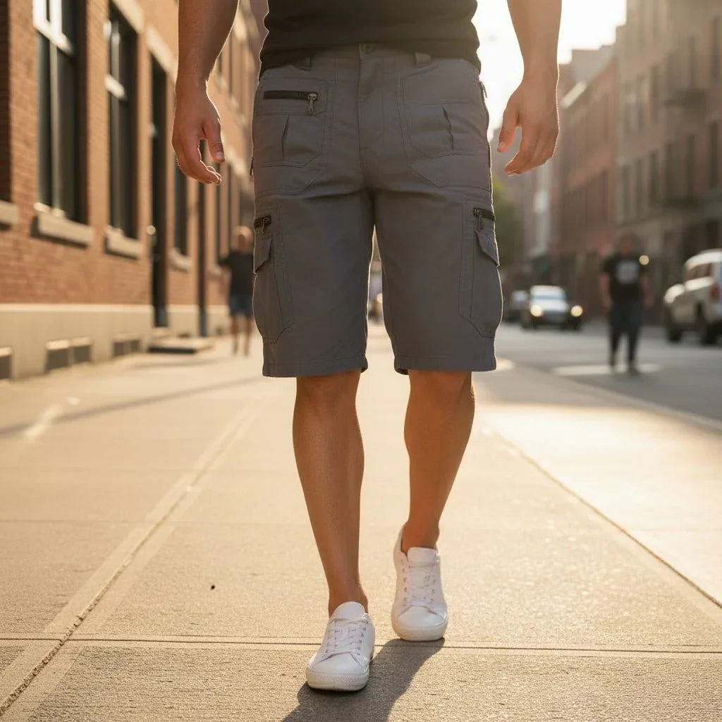TACTICFLOW Cargo Shorts For Men With Multi-Pocket Design