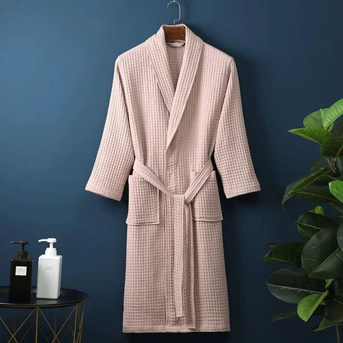 AeroWeave Bademantel Unisex Waffelstruktur Atmungsaktiv Leicht Schnell trocknend
