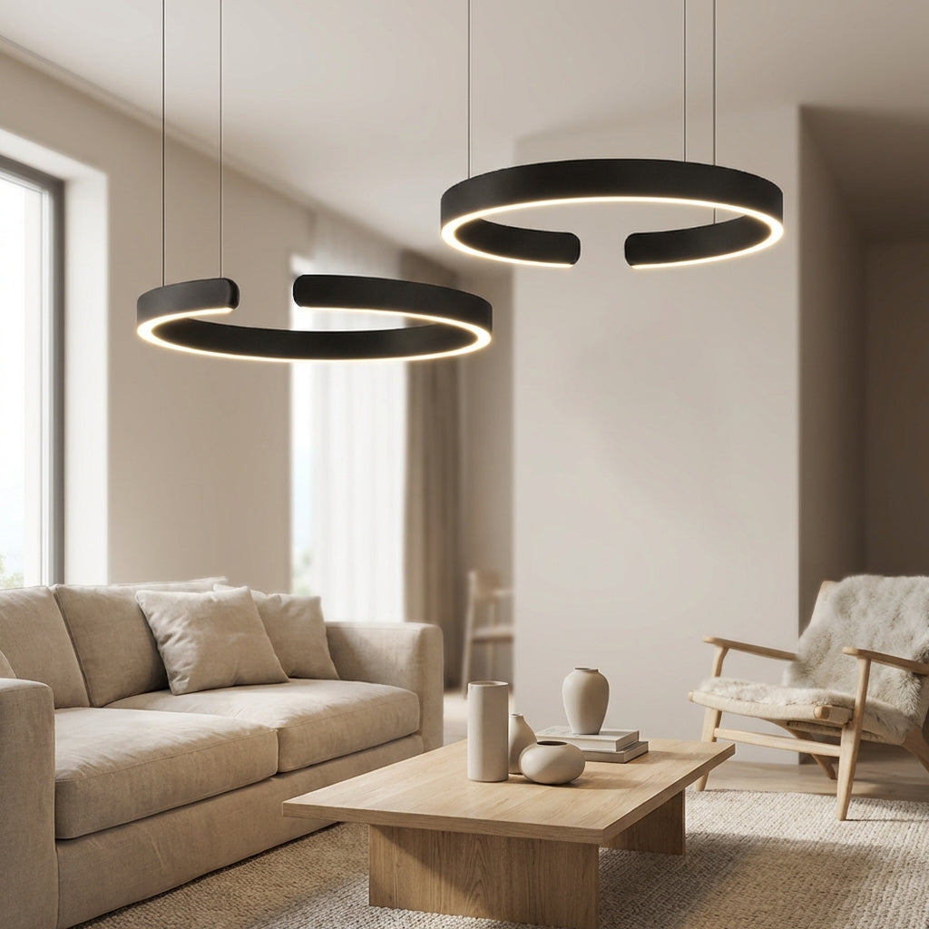LumaNova Ring Pendant Light With Modern Light Geometry