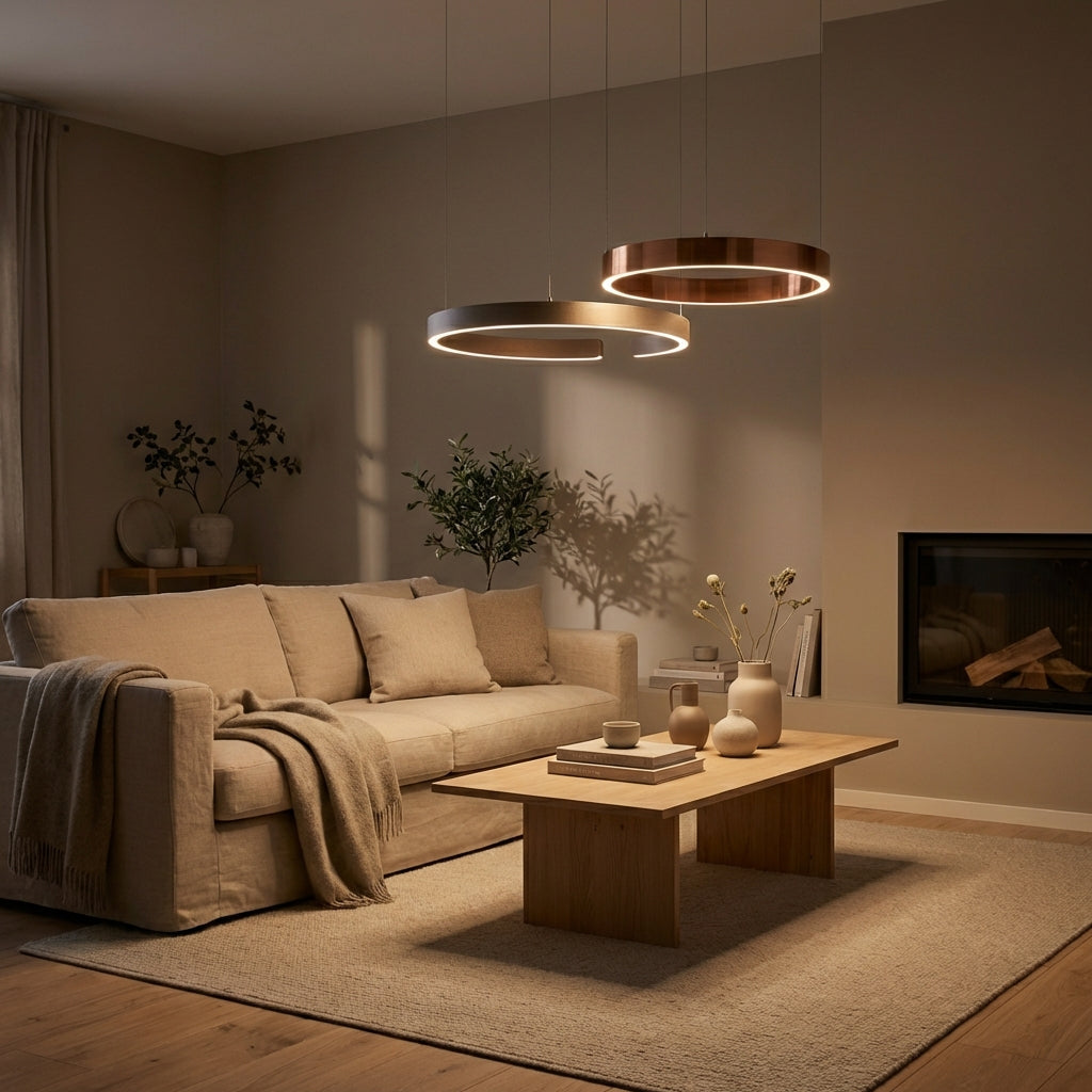 LumaNova Ring Pendant Light With Modern Light Geometry