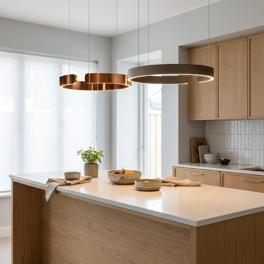 LumaNova Ring Pendant Light With Modern Light Geometry