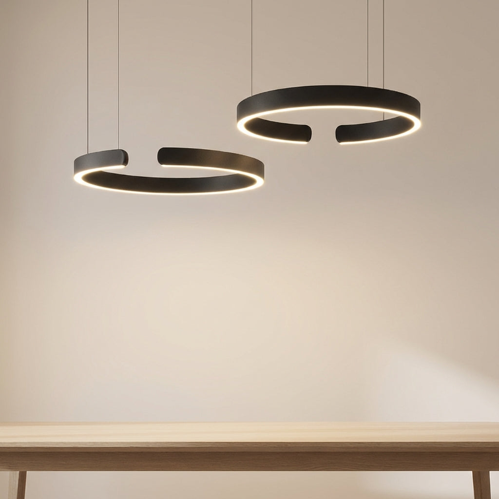 LumaNova Ring Pendant Light With Modern Light Geometry