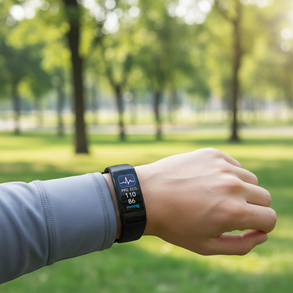 PulseArc smart armbånd med blodtrykksmåling, EKG og pulsmåler