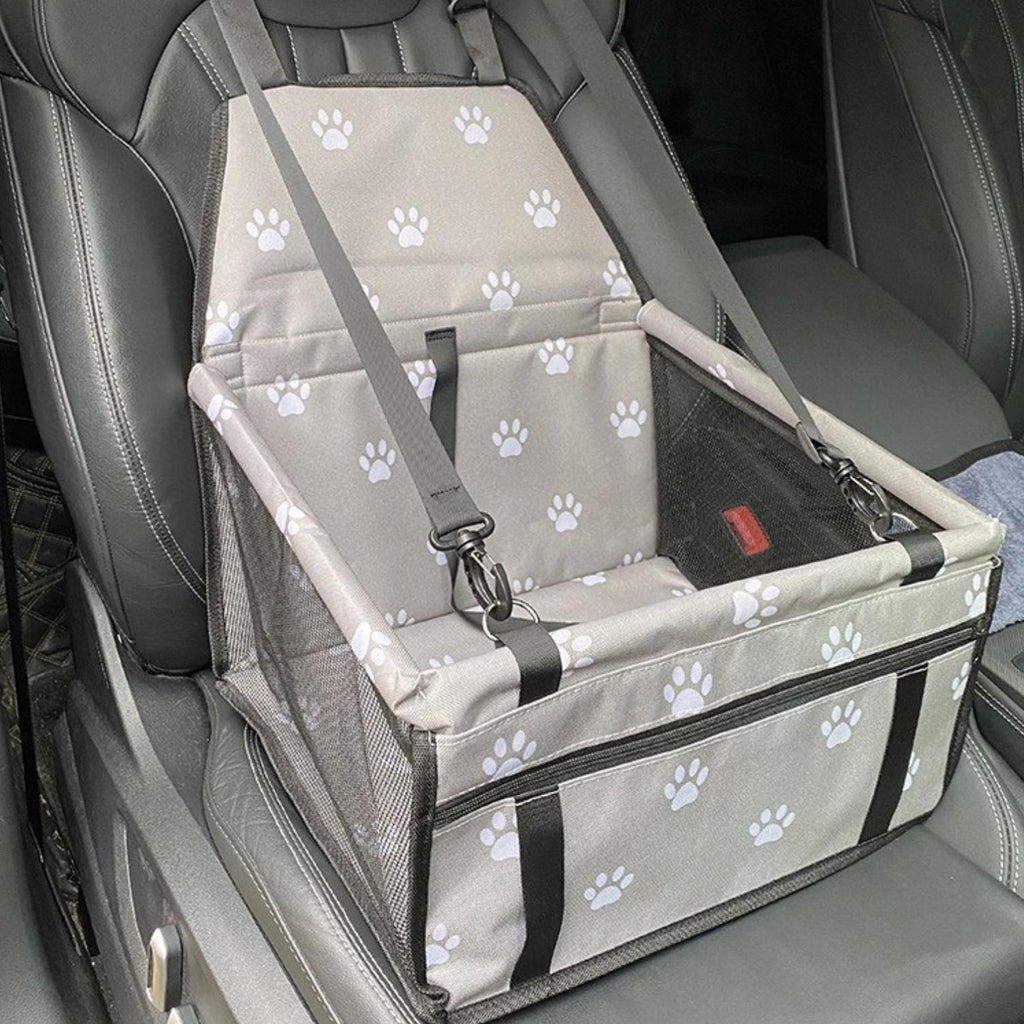Seggiolino Auto Elevato per Cani AutoPaw con Tessuto Impermeabile e Base Antiscivolo