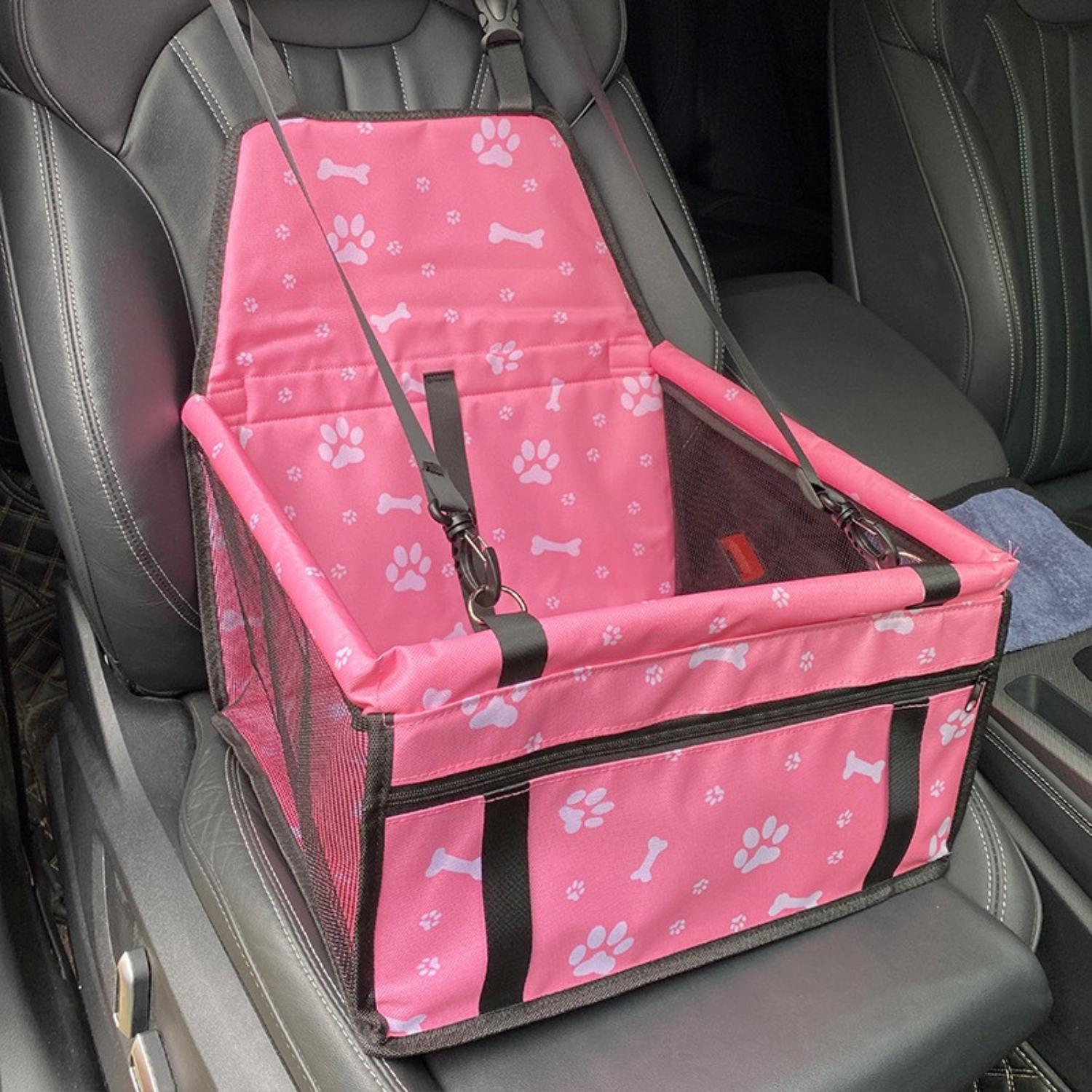 Seggiolino Auto Elevato per Cani AutoPaw con Tessuto Impermeabile e Base Antiscivolo