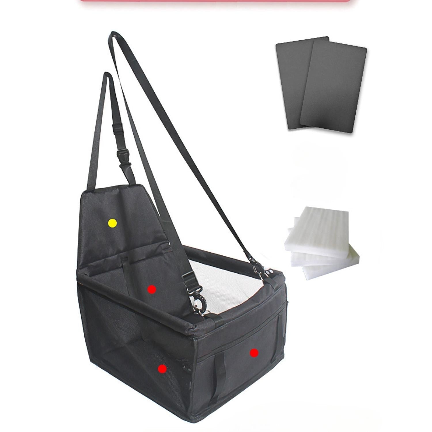 Seggiolino Auto Elevato per Cani AutoPaw con Tessuto Impermeabile e Base Antiscivolo