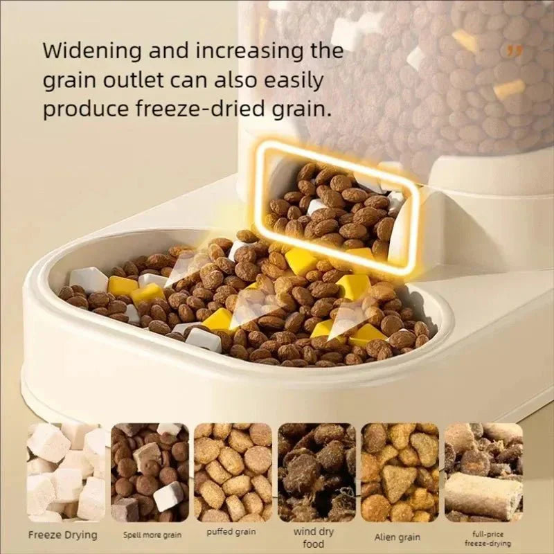 BrightPaws Automatic Pet Feeder and Waterer For Busy Pet Owners No Electricity