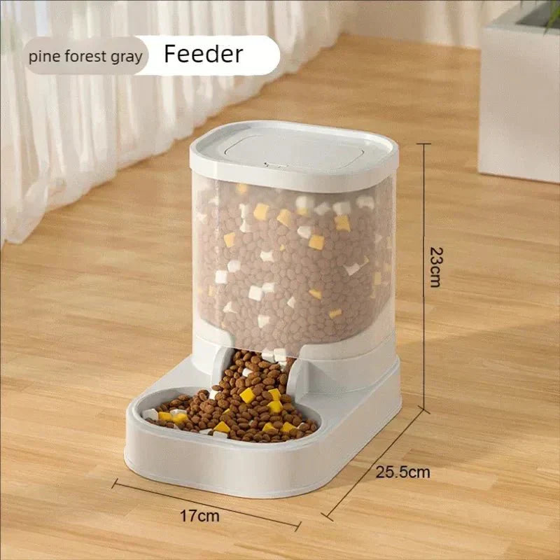 BrightPaws Automatic Pet Feeder and Waterer For Busy Pet Owners No Electricity