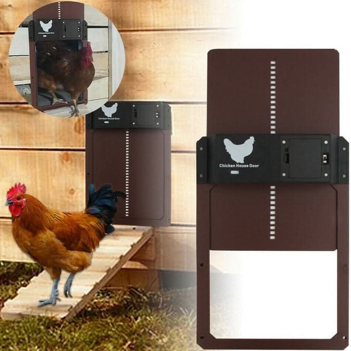 CoopGuard Automatische Hühnerstalltür mit Lichtsensor, wetterfest für den Garten