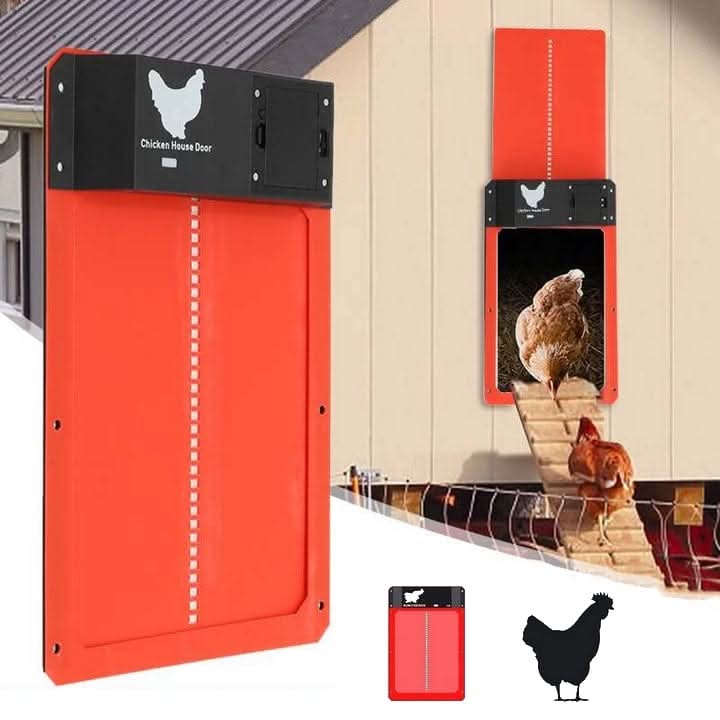 CoopGuard Automatische Hühnerstalltür mit Lichtsensor, wetterfest für den Garten
