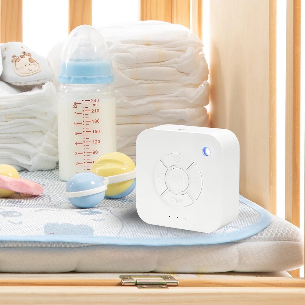 LullMate Reise Babylydmaskin med oppladbar USB for søvn på farten