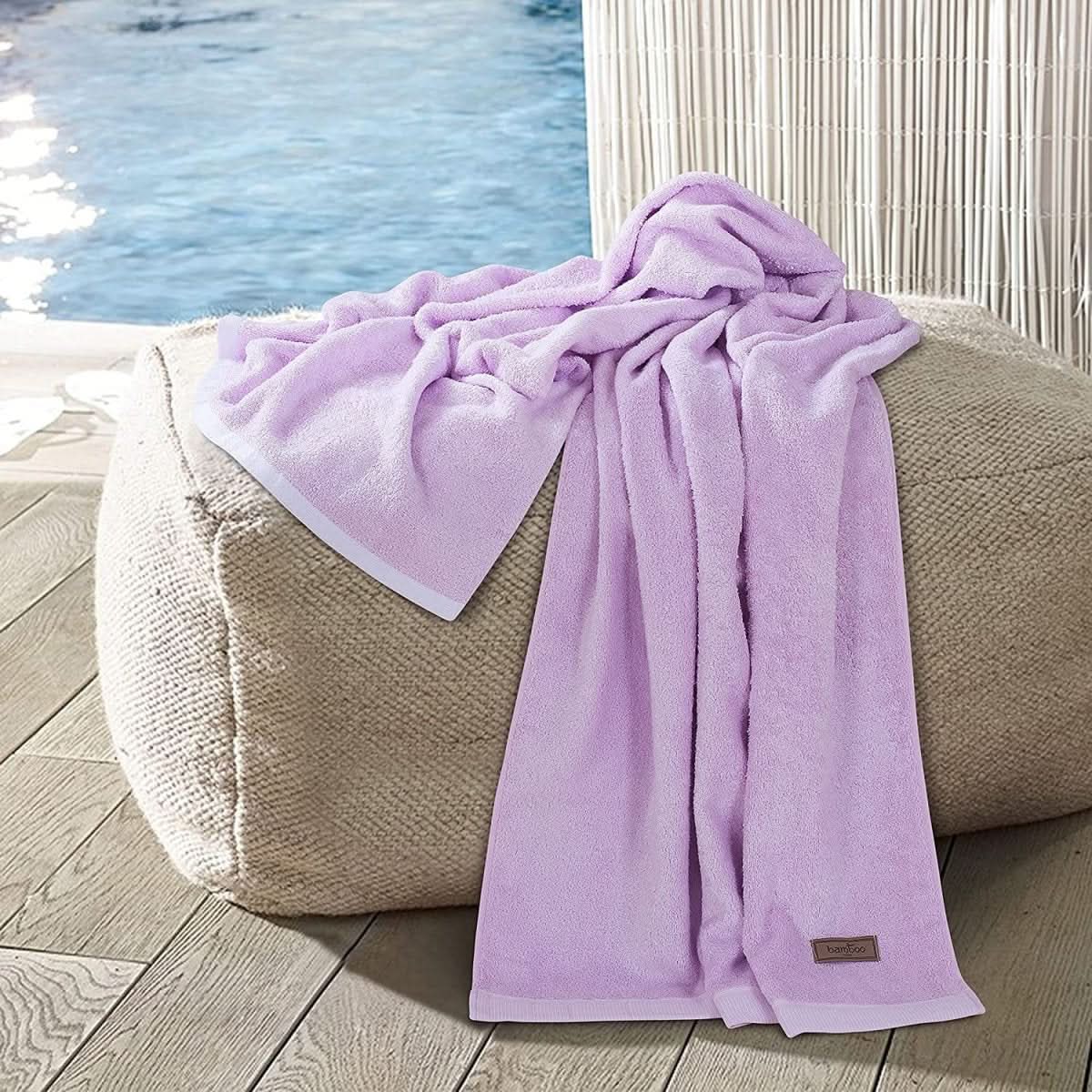 Aurelia Bamboo Essence Towel Ultra Soft and Absorbent Antibacterial for Eco Spa Fans