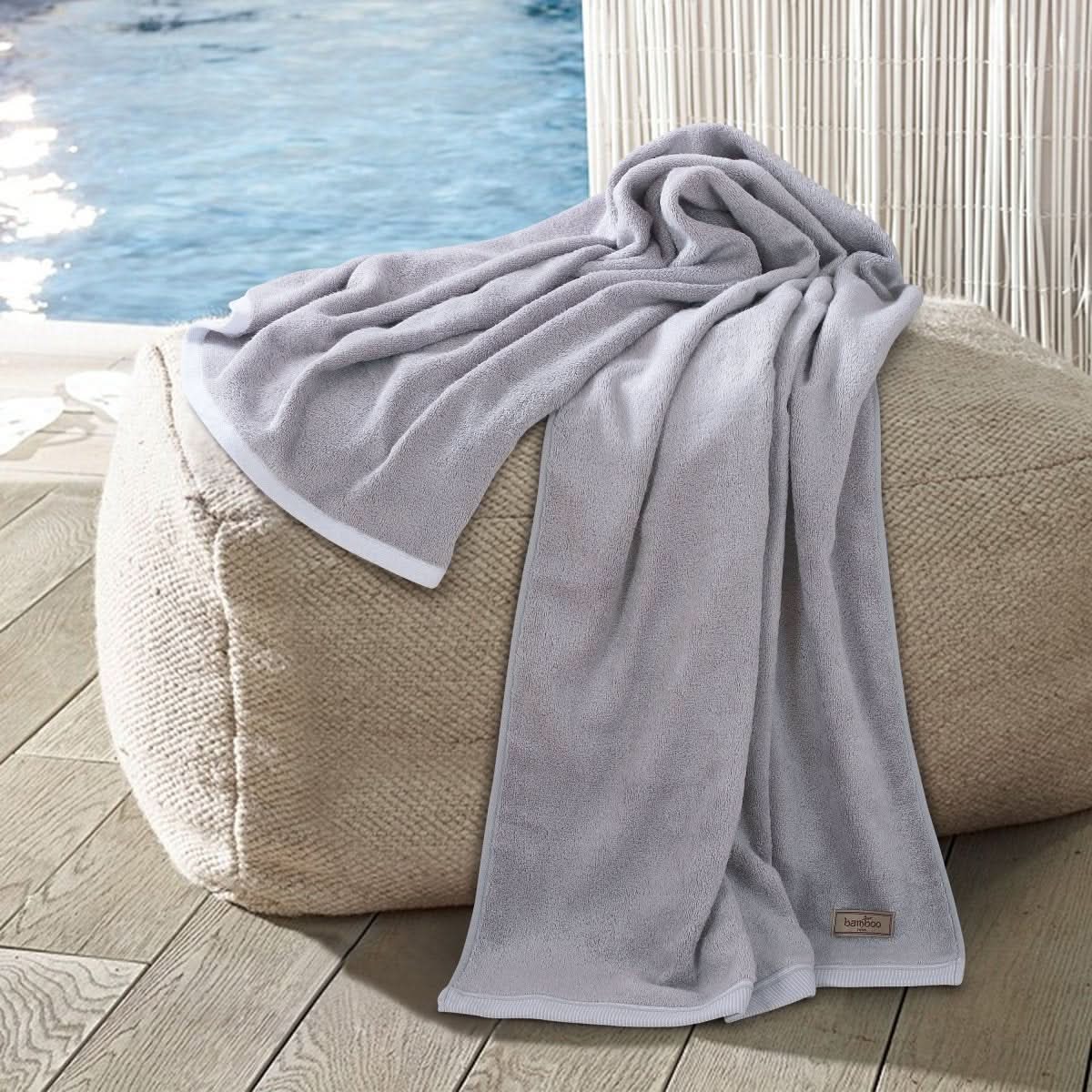 Aurelia Bamboo Essence Towel Ultra Soft and Absorbent Antibacterial for Eco Spa Fans