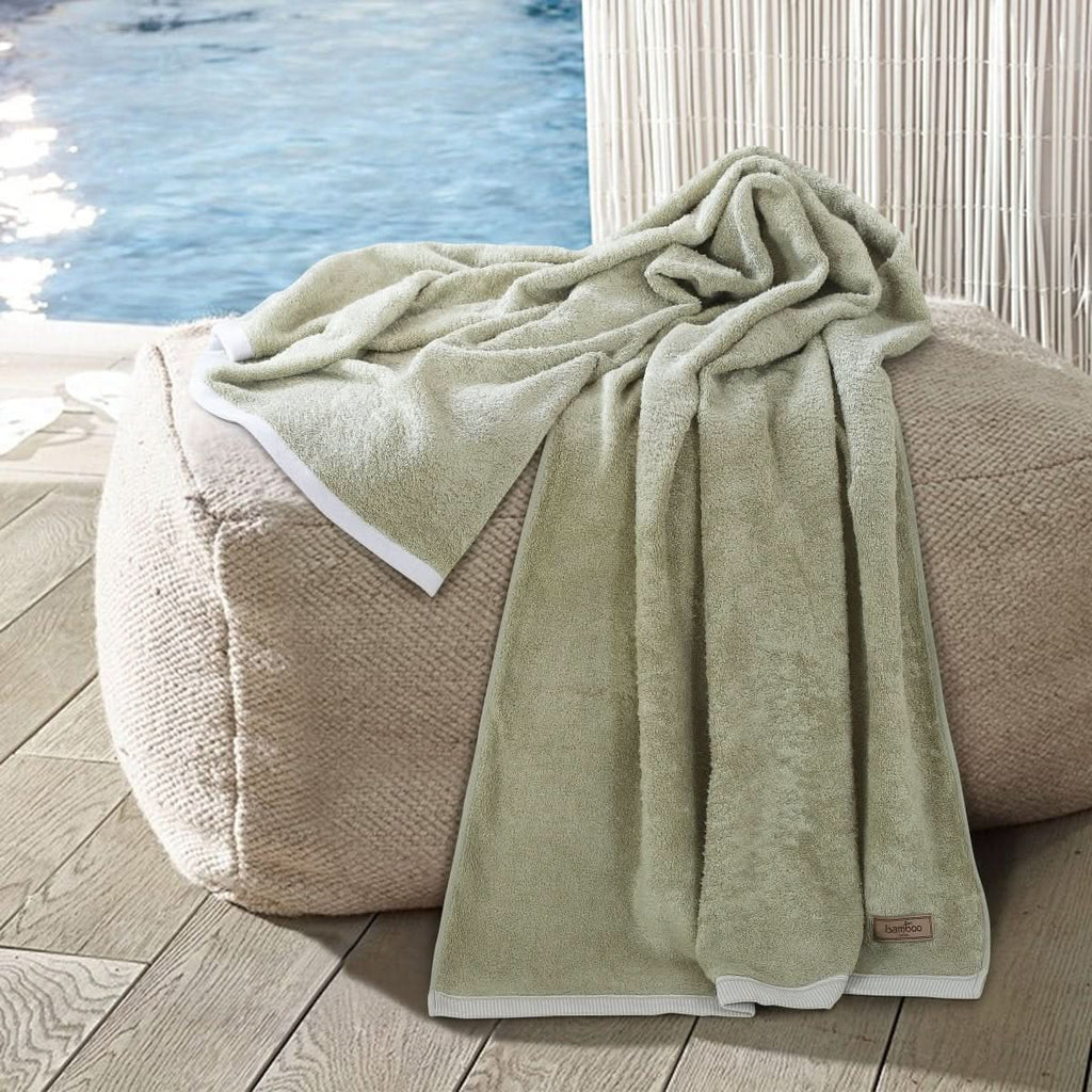 Aurelia Bamboo Essence Towel Ultra Soft and Absorbent Antibacterial for Eco Spa Fans