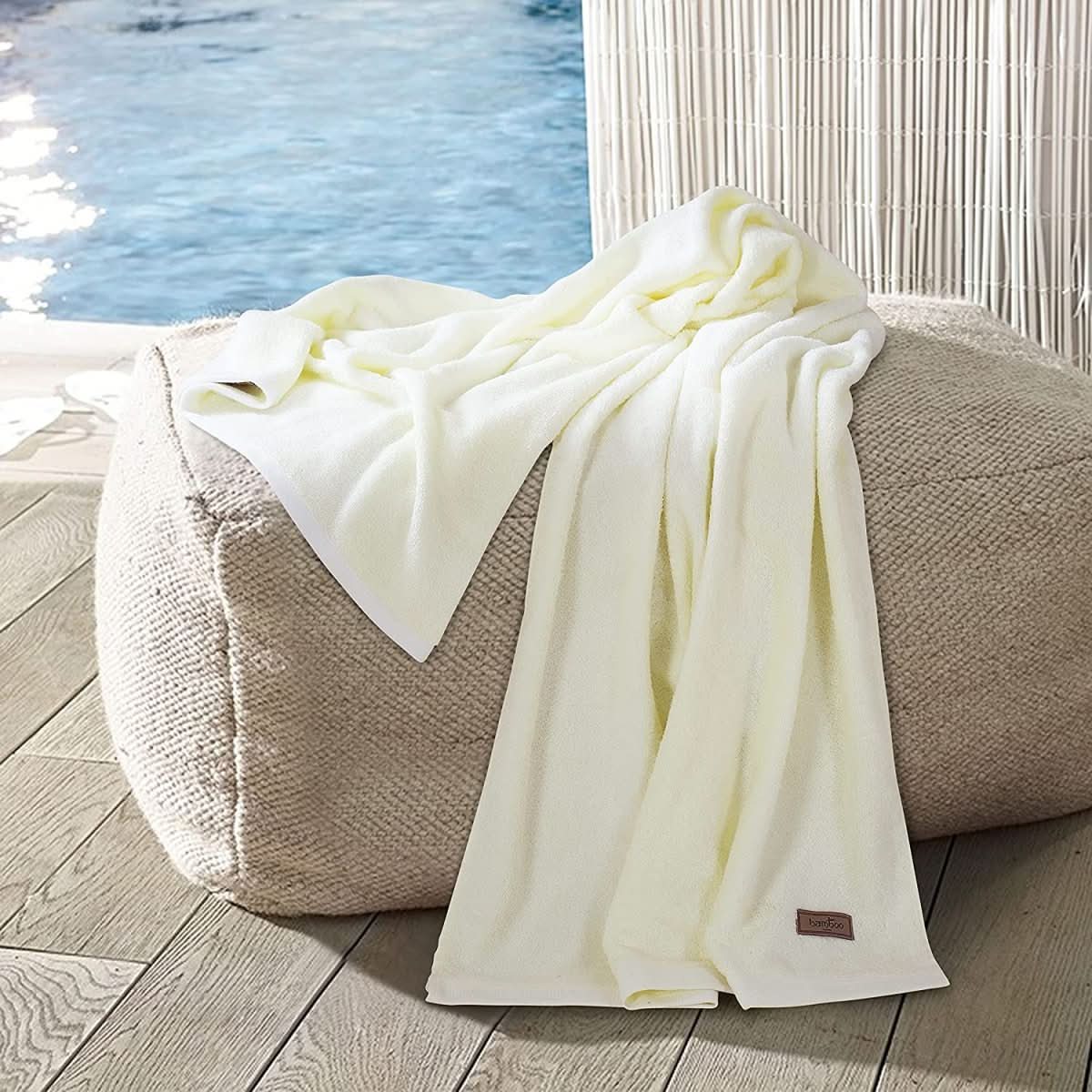 Aurelia Bamboo Essence Towel Ultra Soft and Absorbent Antibacterial for Eco Spa Fans