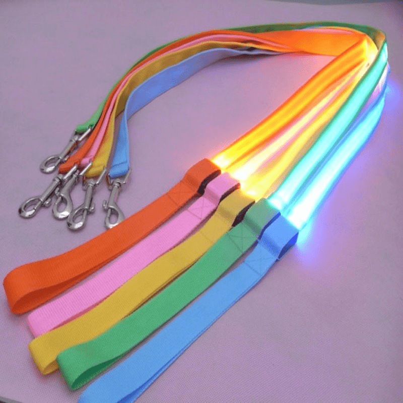 NovaTrail LED Reflective Night Walkers Dog Leash With USB Rechargeable Battery