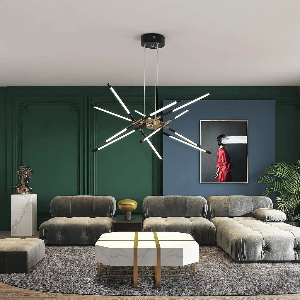 Lustre en fer angulaire Nexa Elite Éclairage