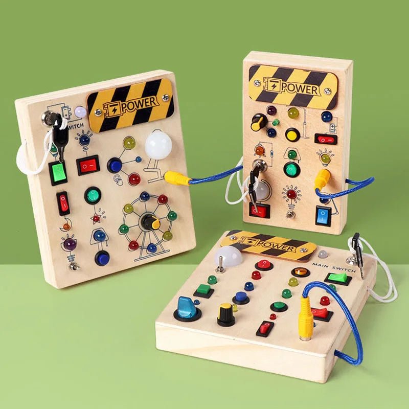 LumaBoard Tabla de Madera Luminosa para el Desarrollo Táctil y Habilidades Motoras en Niños Pequeños