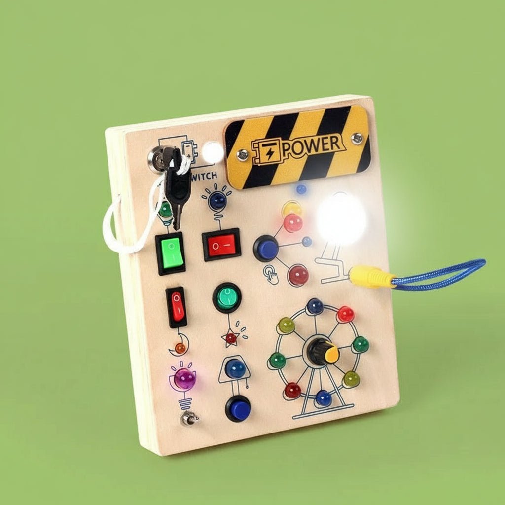 LumaBoard Tabla de Madera Luminosa para el Desarrollo Táctil y Habilidades Motoras en Niños Pequeños