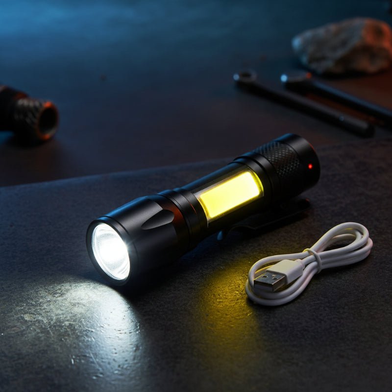 NovaBeam Wysokowydajna Przenośna Latarka LED Wodoodporna Lampa Turystyczna