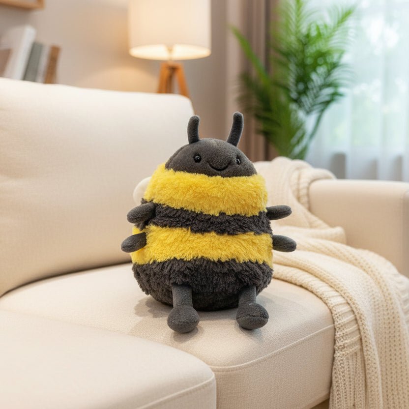 Peluche Abeille BrightNest pour Enfants, Compagnon Doux et Moelleux pour Câlins Tendres