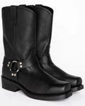 IronStride Waterproof Leather Harness Boots For Men Durable Oil-Resistant Sole