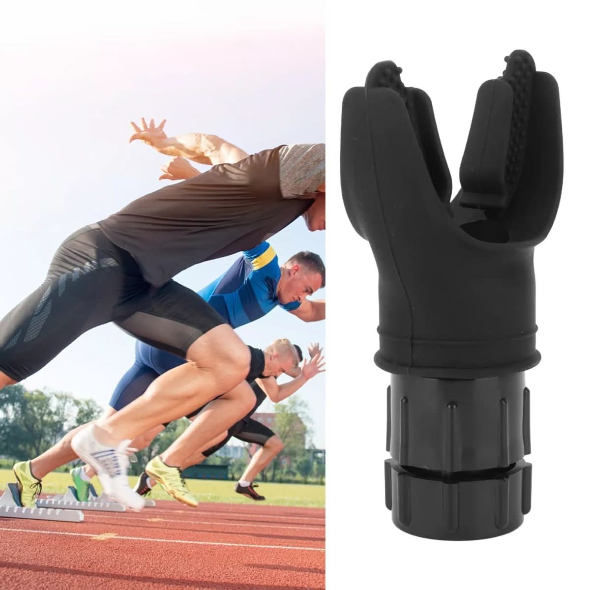 Treinador Respiratório AirStride com Resistência Ajustável para Atletas Pulmões Mais Fortes