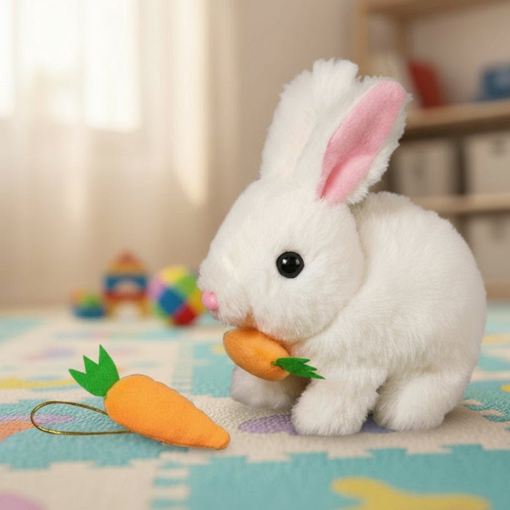 LunaTail Electric Plush Bunny That Walks, Wiggles And Wags Its Tail Interactive Toy
