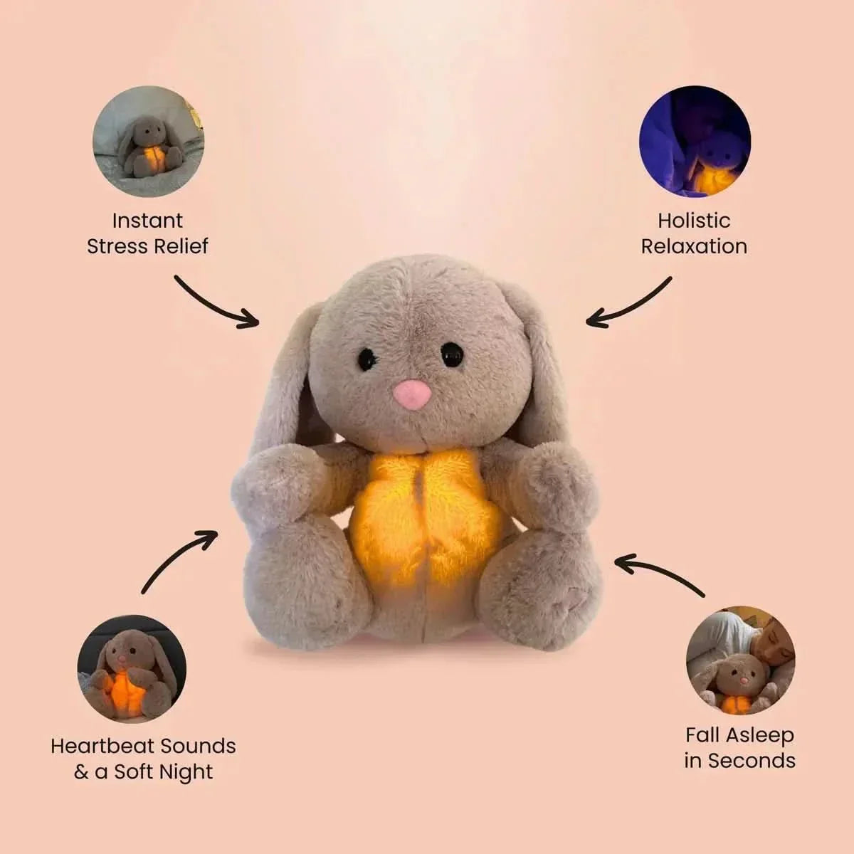 CuddleNest Soother rauhoittava vauvan uniapuväline hengitystoiminnolla ja musiikilla