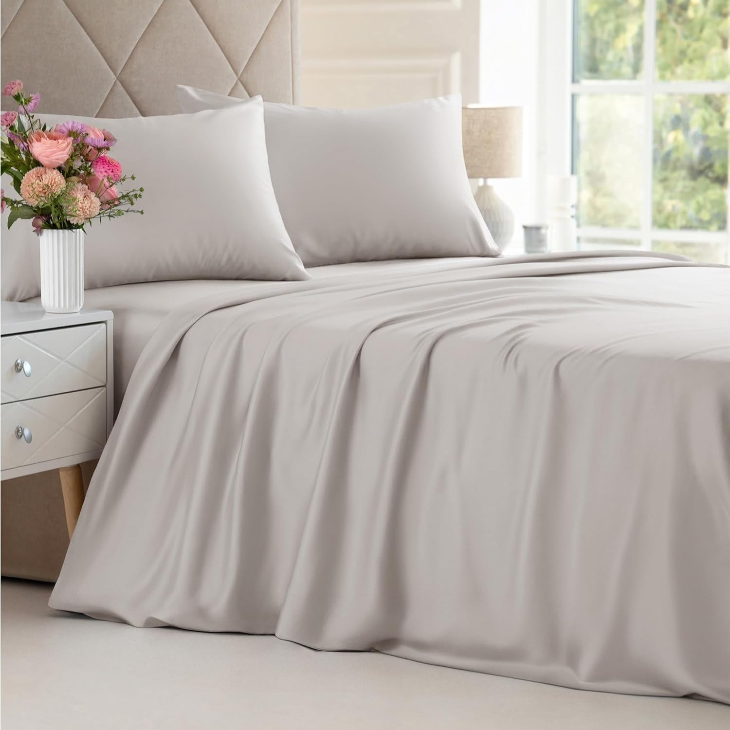 Bamboo Bliss Soft Bedding Set With Cooling Breathable Sheets